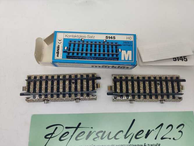 Märklin H0 AC 5145 geraden Kontaktgleis-Satz für das klassische M-Gleissystem / OVP