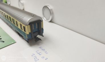 Märklin H0 AC 618020 Personenwagen 2.Kl. / Blau / Beige / DB / 4-Achser