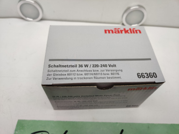 Märklin H0 66360 Schaltnetzteil 36 W / 220-240 Volt / OVP