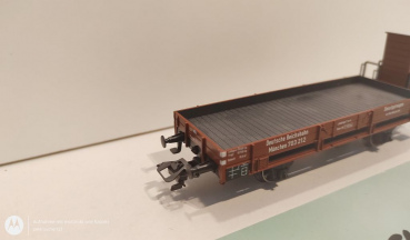 Märklin H0 AC 67901 1x Niederbord m Brmshs aus Set "Gleisbauzug" / NEM / DRG