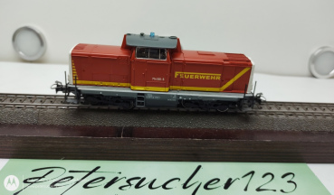 Märklin H0 29756 / 714001-5 Diesellok Feuerwehr / Rot / Digital Fx / Blaulicht