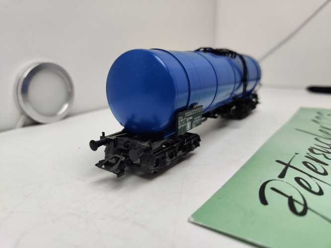 Märklin H0 AC 785 7 147-7 / 4-Achser Kesselwagen /  Blau / NEM / SBB