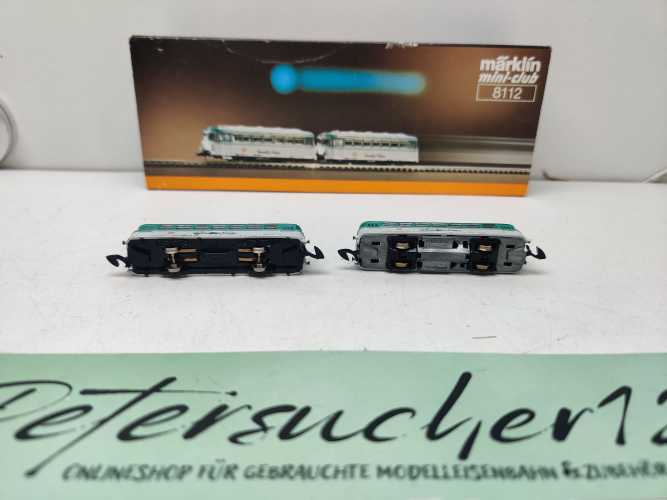 Märklin Z DC  8112 / zweiteiliges Dieseltriebzug-Set / "Schienenbus mit Steuerwagen" / DB / "Chiemgau-Bahn"/ Digital-Umbau / OVP