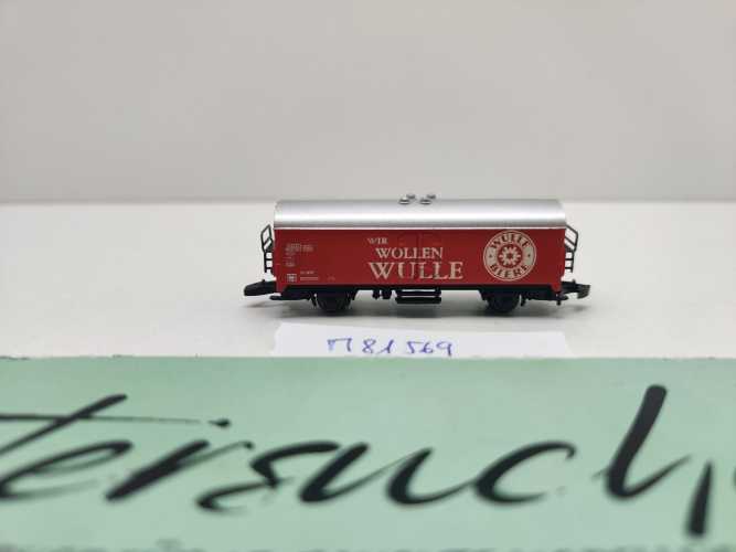Märklin Z DC 81569 Kühlwagen "Wulle" Ichqrs377 aus Set / Privat - DB