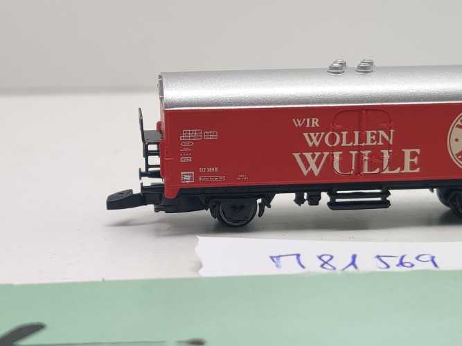 Märklin Z DC 81569 Kühlwagen "Wulle" Ichqrs377 aus Set / Privat - DB