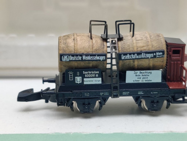 Märklin Z DC 82171 Weinfaßwagen "Weinkesselwagen Ges." / K.P.E.V. / OVP