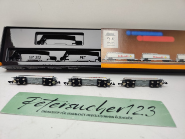 Märklin Z DC 82201 Güterwagen Set / 3 Kesselwagen Shell / SBB / E615 / OVP