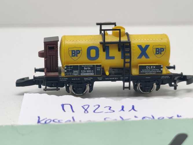 Märklin Z DC 82311-3 Kesselwagen mit Bremserhaus "Olex" aus Set / Privat