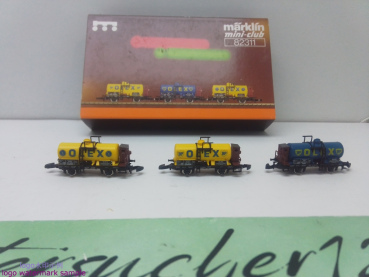 Märklin Z DC 82311 Kesselwagen-Set "OLEX" / 3 Anhänger / OVP