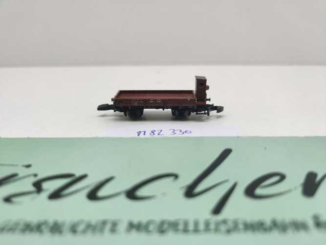 Märklin Z DC82330 Niederbordwagen Bremserhaus X Erfurt / DRG
