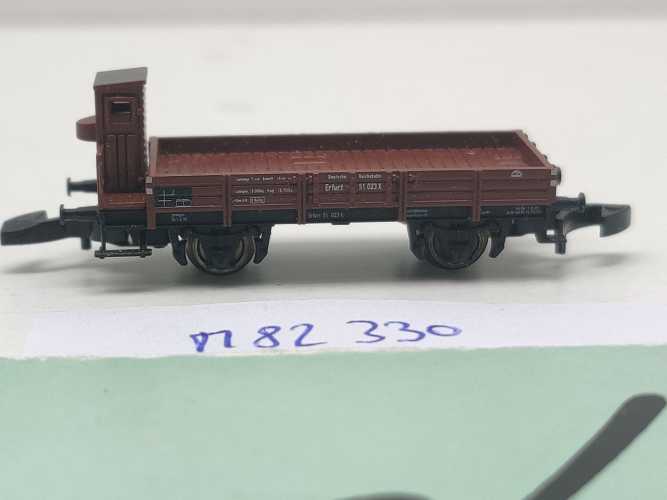 Märklin Z DC82330 Niederbordwagen Bremserhaus X Erfurt / DRG