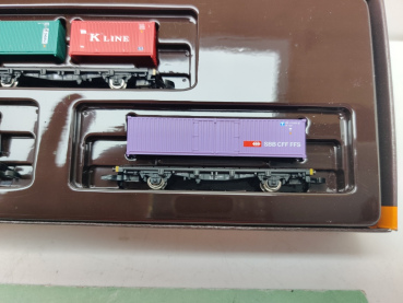 Märklin Z DC 82360 Wagen-Set Container-Transport / OVP