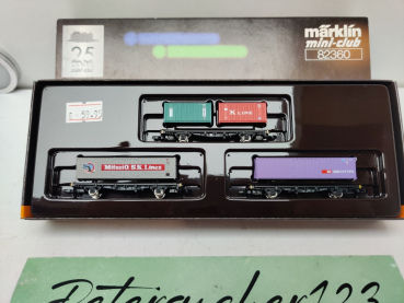 Märklin Z DC 82360 Wagen-Set Container-Transport / OVP