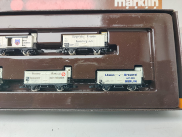Märklin Z DC 8645 /  5-teiliges Güterwagen-Set „Alte Brauereien“ / Ep. I  / Länderbahn-Bauart / OVP