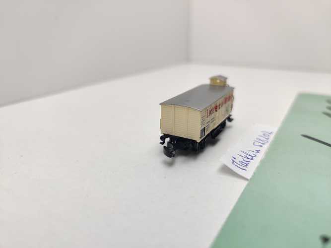 Märklin Z DC 82519 Kühlwagen mit Bremserhaus "Ledererbräu" aus Set / DRG