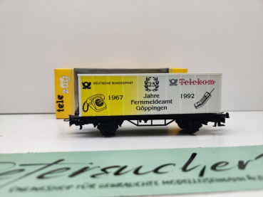 Märklin H0 AC 4481 SoMo Telezug Containerwagen "25 J Göppingen" / OVP gelb