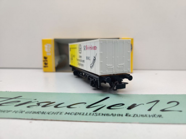 Märklin H0 AC 4481 SoMo Telezug Containerwagen "25 J Göppingen" / OVP gelb