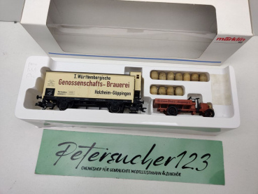 Märklin H0 AC 84794 Museumswg-Set '94 "Genoss.Brauerei" / NEM / K.W.St.E. / OVP weiß