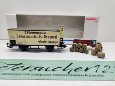 Märklin H0 AC 84794 Museumswg-Set '94 "Genoss.Brauerei" / NEM / K.W.St.E. / OVP weiß