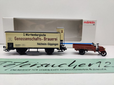 Märklin H0 AC 84794 Museumswg-Set '94 "Genoss.Brauerei" / NEM / K.W.St.E. / OVP weiß