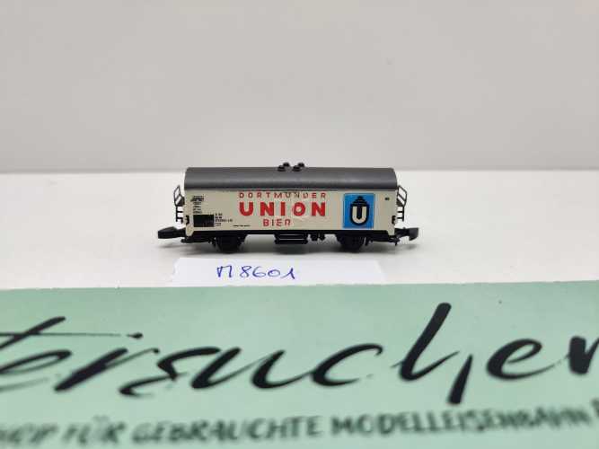 Märklin Z DC 8601 Bierwagen "Dortmunder Union" Ichqrs 377 / Privat bei DB