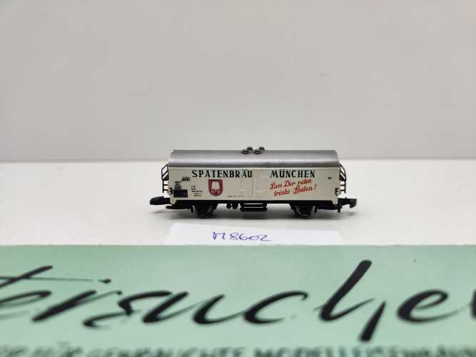 Märklin Z DC 8602 Bierwagen "Spatenbräu München" Ichqrs377 / Privat