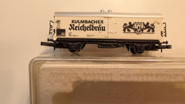 Märklin Z DC 8604 Bierwagen "Kulmbacher Reichelbräu" / Ichqrs377 / Privat bei DB / OVP