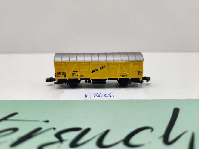 Märklin Z DC 8606 (2) gedeckter Güterwagen "Bananen" Ibbis / DB