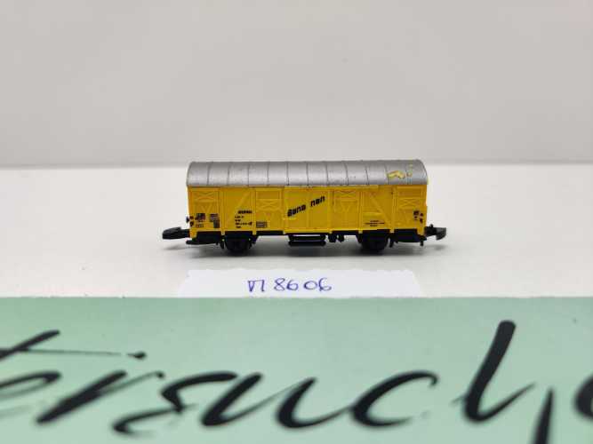 Märklin Z DC 8606 (2) gedeckter Güterwagen "Bananen" Ibbis / DB