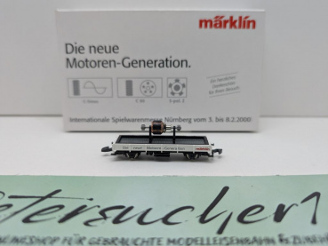 Märklin Z DC 8615.2000.01 Niederbordwag. "neue Motoren Gen." / Messe NBG '00 / OVP