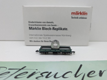 Märklin Z DC 8610s1993 Niederbordwagen "Blech-Replikate" / Messe NBG '93 / OVP