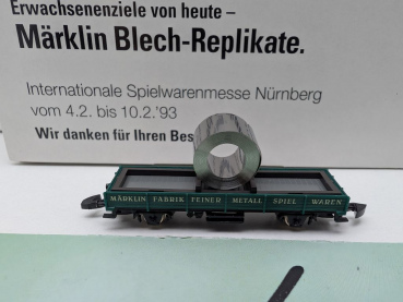 Märklin Z DC 8610s1993 Niederbordwagen "Blech-Replikate" / Messe NBG '93 / OVP
