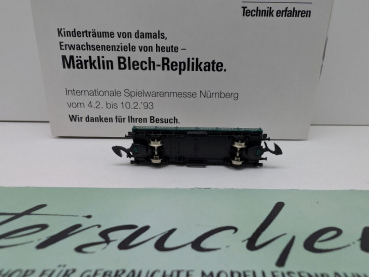 Märklin Z DC 8610s1993 Niederbordwagen "Blech-Replikate" / Messe NBG '93 / OVP