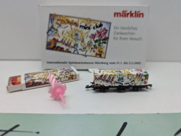 Märklin Z DC 8615 Containerwagen "30 Jahre Mini-club" / Messe NBG '02 / OVP
