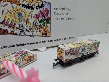 Märklin Z DC 8615 Containerwagen "30 Jahre Mini-club" / Messe NBG '02 / OVP