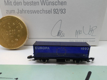 Märklin Z DC 8615.1992.90 Containerwagen "Europa 93" / Jahresw. 92/93 / DB / OVP