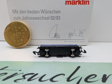 Märklin Z DC 8615.1992.90 Containerwagen "Europa 93" / Jahresw. 92/93 / DB / OVP