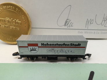 Märklin Z DC 8615.1993.90 Containerwagen "Göppingen" / Jahresw. 93/94 / OVP