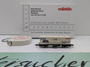 Märklin Z DC 8615s1997 Containerwagen "25 J int.Spielw.messe" / Messe NBG '97 / OVP