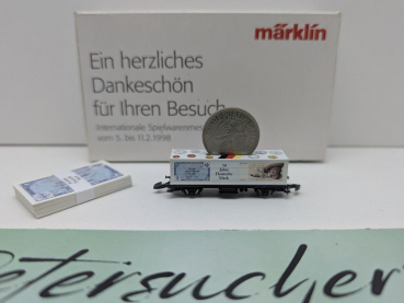 Märklin Z DC 8615s1998 Containerwagen "50J Deutsche Mark" / Messe NBG '98 / OVP