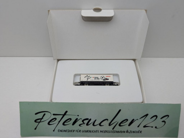 Märklin Z DC 8617 Containerwagen "...immer am Ball" / Messe NBG '90 / OVP