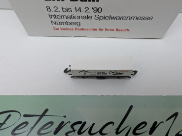 Märklin Z DC 8617 Containerwagen "...immer am Ball" / Messe NBG '90 / OVP