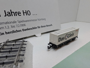Märklin Z DC 8617 Containerwagen "Das C-Gleis" / Messe NBG '96 / OVP