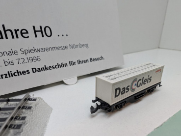 Märklin Z DC 8617 Containerwagen "Das C-Gleis" / Messe NBG '96 / OVP
