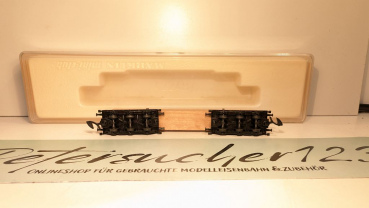 Märklin Z DC 8619 Langholzwagen / zweiteilig, mit Kantholz beladen / OVP
