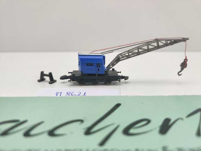 Märklin Z DC 8621 Kranwagen inkl. Stützbock / Kranhaus drehbar / Krupp Ardelt