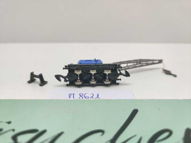 Märklin Z DC 8621 Kranwagen inkl. Stützbock / Kranhaus drehbar / Krupp Ardelt