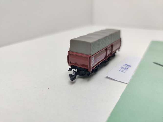 Märklin Z DC 8622 offener Güterwagen E 037 (Omm 52) mit Plane / DB