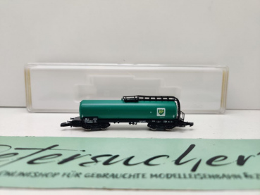 Märklin Z DC 8628 Mineralöl-Kesselwagen grün "BP" [P] / DB / OVP