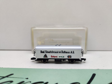 Märklin Z DC 8646 Kühlwagen "Rothaus" Ichqrs377 / Privat / OVP